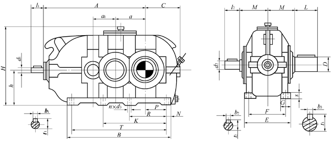 DBY、DBYK硬齒面減速機(jī)熱功率